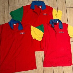 Vintage 1990s play place men’s large / medium uniform McDonald’s shirts x 3